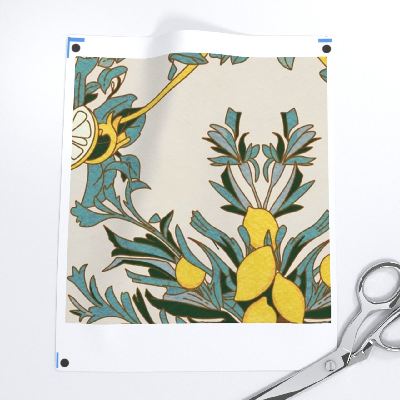 Yellow Floral Botanical Nature Fruit Citrus Spring Summer Lemon Arcade Italy Italian Villa Large Scale Custom Pre-pasted Wallpaper by Spoonflower Pre-Pasted Wallpaper 2FT Wide